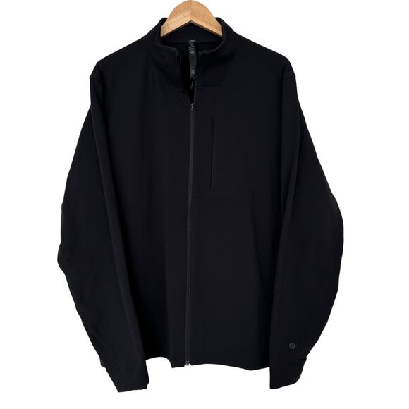 Lululemon Black Sojourn Warpstreme Full Zip Jacket Sz XXL - Picture 1 of 7